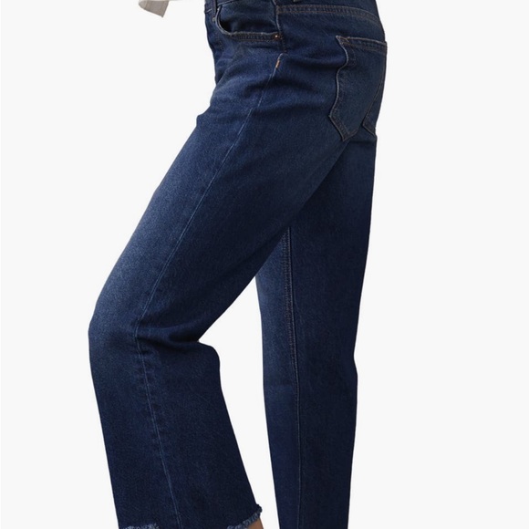 Free People We the Free Maggie Ripped Ankle Straight Leg Jeans - Picture 3 of 9